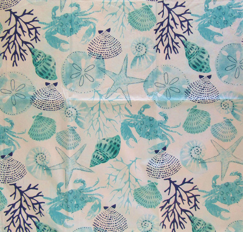 Mantel De Flanela Y Vinilo Abstracto 132 X 229 Cm