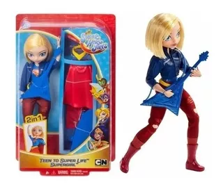Boneca Dc Supergirl 2 Em 1 - Super Hero Girls - Mattel