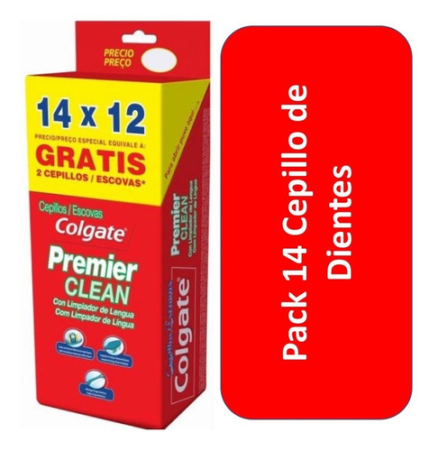 Pack 14 Cepillos De Dientes Colgate Premier Clean