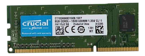 Memoria Ram Ddr 3 8 Gb Crucial Nuevos Pc