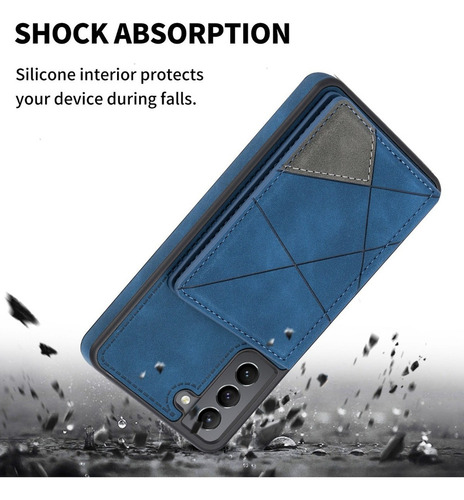 B Funda De Tarjeta Wallet For Samsung S21 Fe S21 Ultra Plus