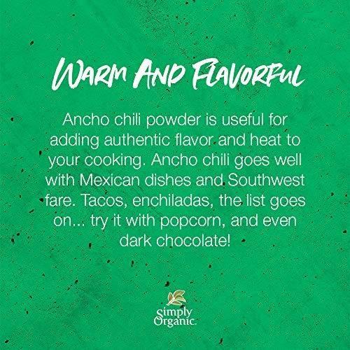 Imagen 4 de 5 de Simplemente Polvo De Chile Ancho Organico, Organico Certific