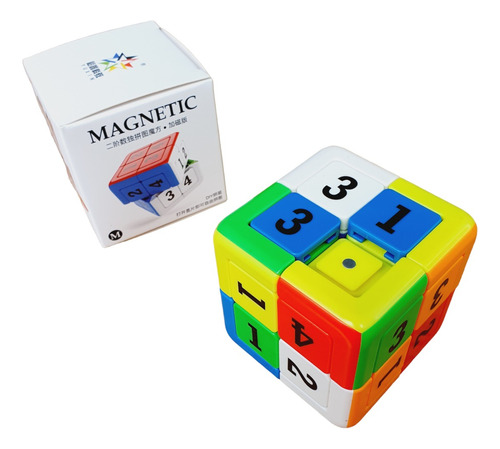 Yuxin 2x2 Digital Puzzle Cubo Rubik Magnetico Deslizar 2d