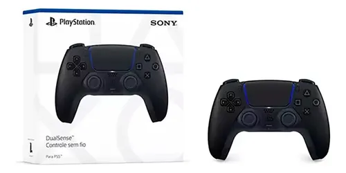 Imagem do produto Controle PS5 Midnight Black sem fio (Dualsense) em Mercado Livre