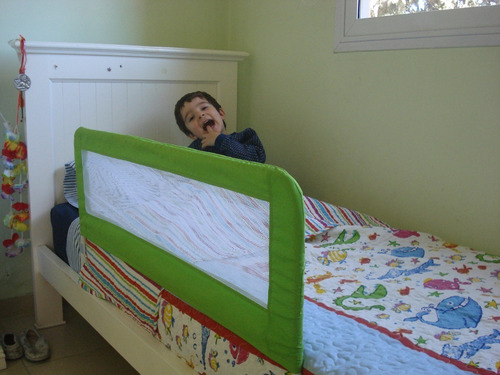 Imagen 3 de 8 de Baransik - Baranda Para Cama Infantil Con Funda Vs Colores
