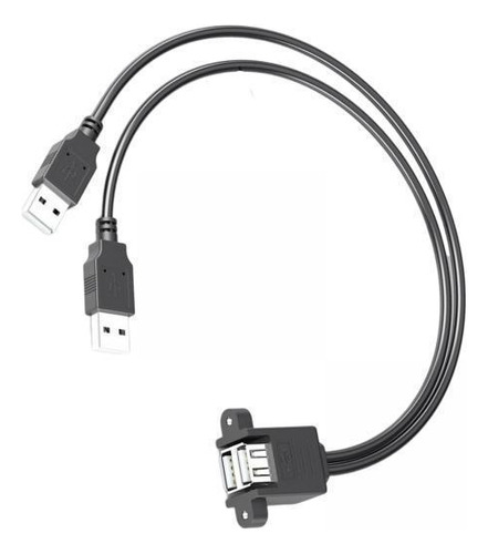Paquete De 2-4 Cables De Extensión Usb 2.0, Doble Cable,