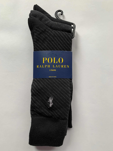 3 Pares De Medias Para Hombre Polo Ralph Lauren Original.