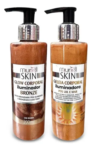 Kit Skin Muriel Iluminadores - Glow Corporal+geleia Corporal