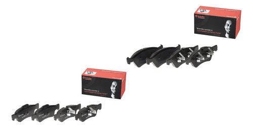 Set Balatas Bajos Metales Del + Tras Ml500 2005/2009 Brembo