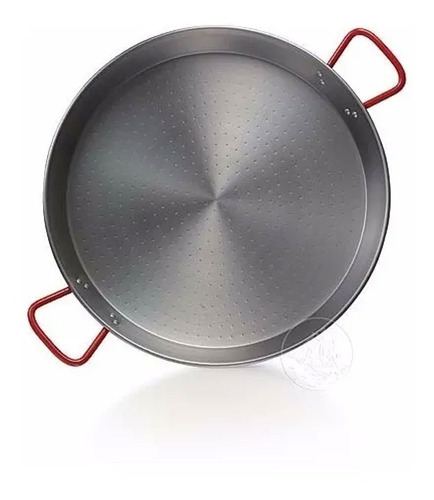 Paellera De Hierro 90cm El Cid Española Sarten Paella Grande Color Gris