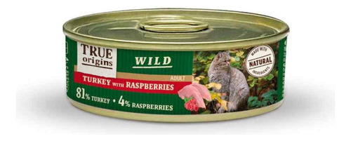 Lata True Origins Wild Adult Gato Turkey Raspberries 85g