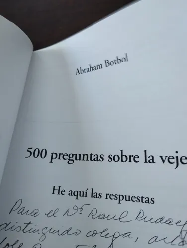 500 Preguntas Sobre La Vejez. Abraham Botbol. Olivos. (Usado)