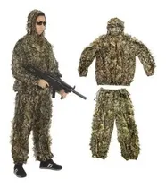 Roupa Camuflada Sniper Ghillie 3d Até 1,70 Alt, Caça Airsoft