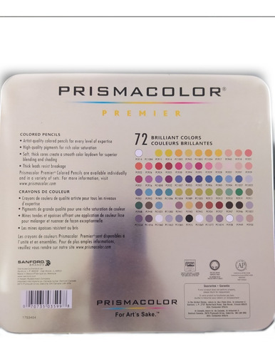 Imagen 3 de 3 de Caja De Colores Prismacolor 72 Creyones