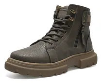 Comprar Botas Hombre Casuales Botines Británicos Piel Plataforma