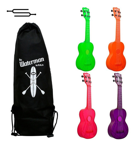 Ukelele Soprano Waterman Swf Resistente Al Agua + Funda