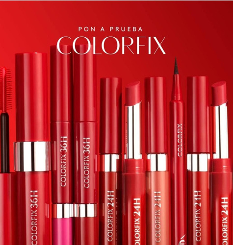 Esika Labial 36 Horas Duo Tatto Colorfix Color Rojo Profundo