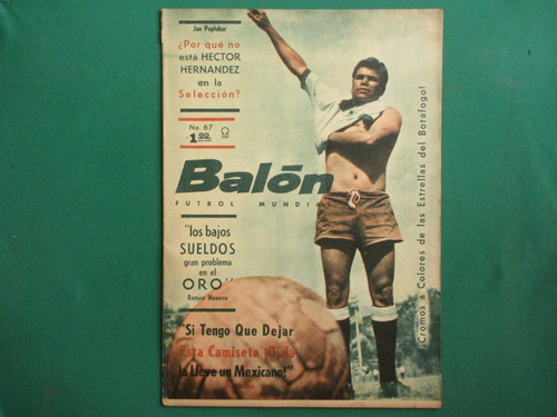 1965 Balon #67 Antonio Jasso America Revista De Futbol