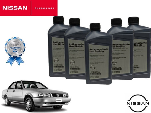 5 Litros De Anticongelante Original Nissan Tsuru 2004