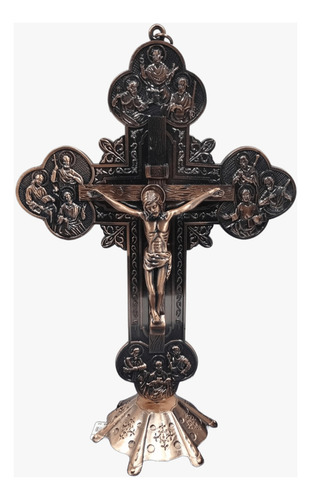 Crucifixo De Parede Ou Mesa Apóstolos Rose 30-cm