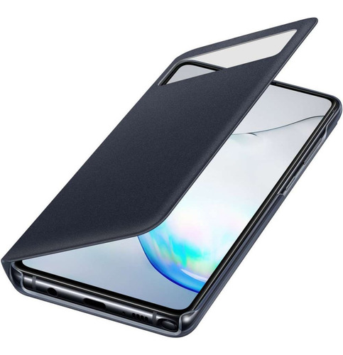 Imagem 1 de 5 de Capa S View Flip Wallet Note 10 Lite Original Samsung Preta