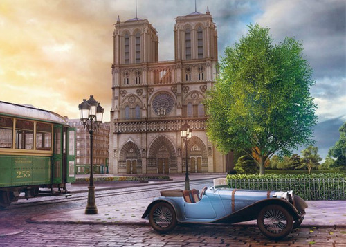 Imagem 3 de 4 de Quebra-cabeça Catedral Notre Dame Puzzle 2000 Peças Grow