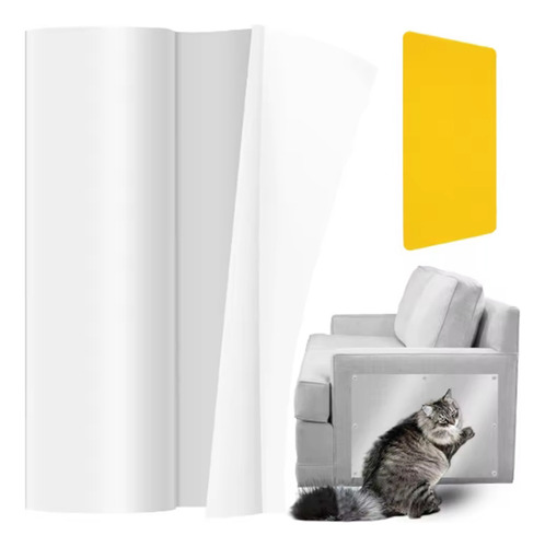 Fita Adesiva De Pvc Transparente Para Sofá, 45x300 Cm