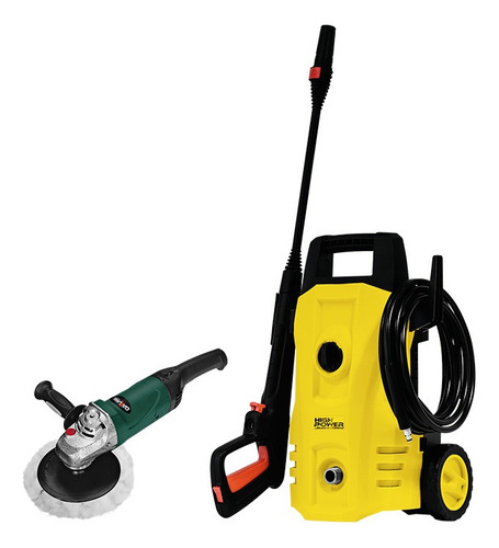 Hidrolavadora Electrica 1520psi 1400w +pulidora Ind 7 Vv
