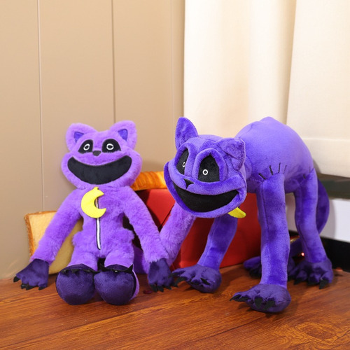 Animal Morado Gato De Series Smiling Muñeca Forma Con R N