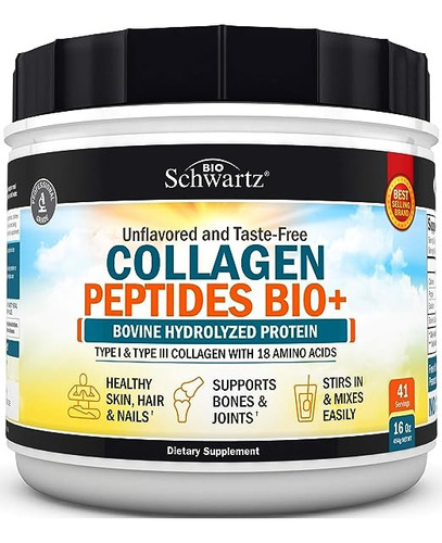 Bioschwartz Collagen Peptides Bio+ En Polvo 454g