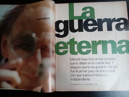 Mística Olé 73 Menotti Suplemento Fierros Juanse 5 Sep 1998 (Usado)