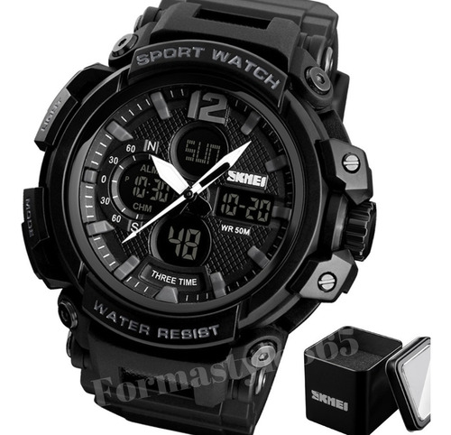 Imagen 1 de 8 de Reloj Deportivo Sumergible Para Hombre Cronometro Skmei