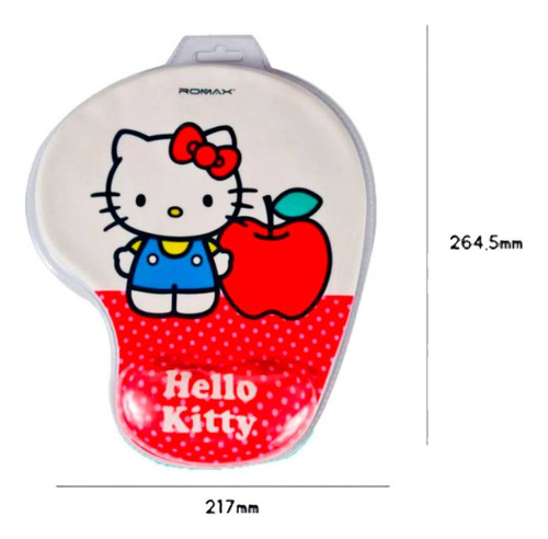 Mouse Pad Ergonomico Gamer Diseño Hello Kitty Reposa Muñeca