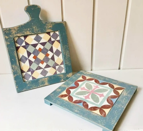 Sublimación Imitación Azulejo Calcáreo Set X 8 Láminas
