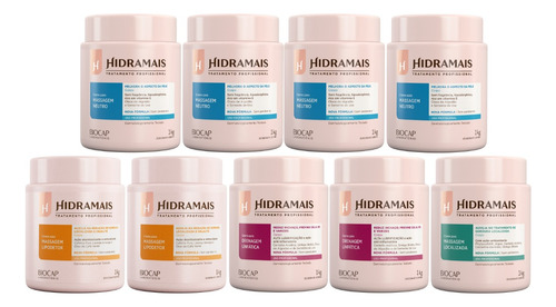 Kit Hidramais 2 Drenagem+4 Neutro+2 Lipodetox+1 Localizada