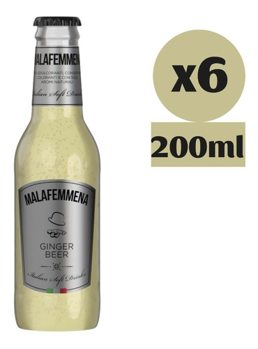 Imagen 1 de 5 de 6x Ginger Beer Italiana Premium Malafemmena Moscov Mule 