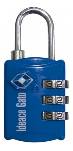 Candado Ideace Tsa P/equipaje Azul Combinacion