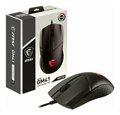 Mouse leve Msi Mouse Gamer Gm41 Sensor óptico V2 Rgb