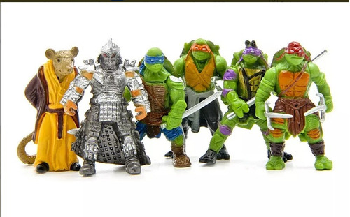 Tortugas Ninja Muñecos Colección Set X 6 Figuras Pvc