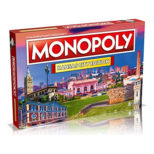 Monopoly Kansas City Edition, Juego De Mesa Familiar Para 2-