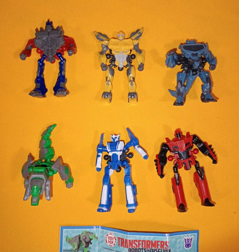 Transformers Kinder Sorpresa Coleccion Completa 6 Figuras (Usado)