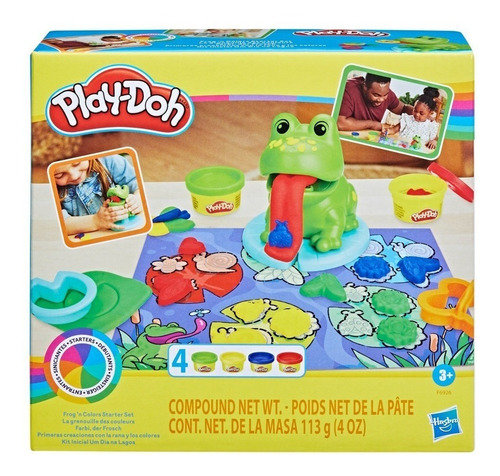 Play Doh Primeras Creaciones Con La Rana Los Colores Hasbro Color Verde