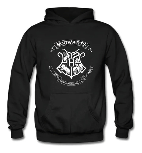 Poleron Harry Potter Escudo Hogwarts / Aduto Y Niño