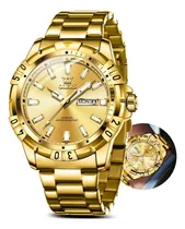 Comprar Olevs Reloj Hombres,relojes De Oro Para Hombres,relojes De Y