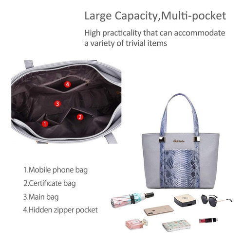 Set 6 Bolsas Mujer Moda Cartera Crossbody Tote Hobo