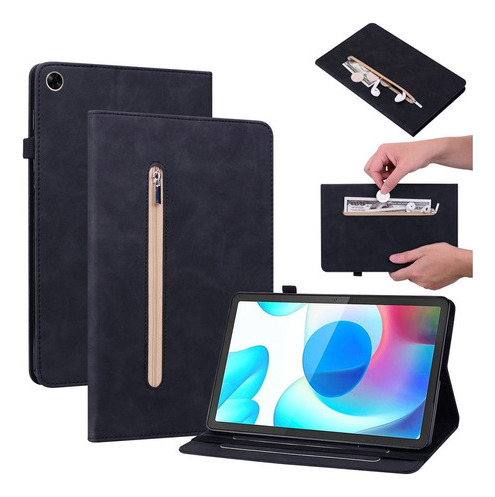 Funda De Piel Con Cremallera Para Oppo Realme Pad 10.4 [u]