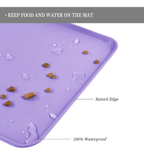 Reopet Alfombrilla De Silicona Impermeable Para Comida De...
