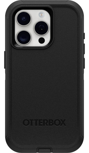 Funda Otterbox Defender Series Para iPhone 15 Pro, Color Negro