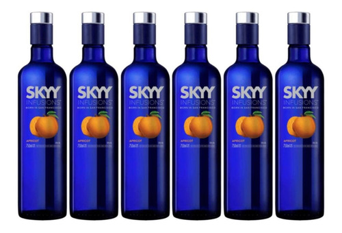 Vodka Skyy Infusions Apricot Caja 6 unidades de 750ml