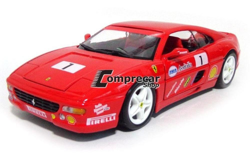 Miniatura Ferrari F355 Challenge Vermelho Bburago 1/24